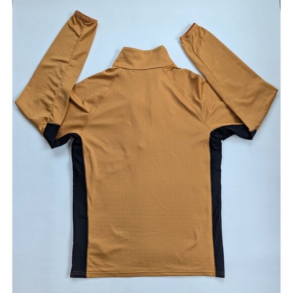 Columbia Men's Triple Canyon Half Zip Pullover In Gold/Black Size Small - Picture 3 of 9